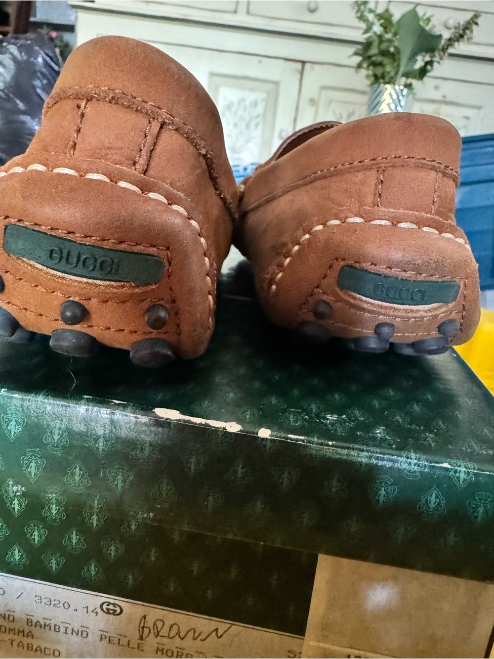 Gucci Tan Leather Horsebit Loafers - Picture 5 of 7